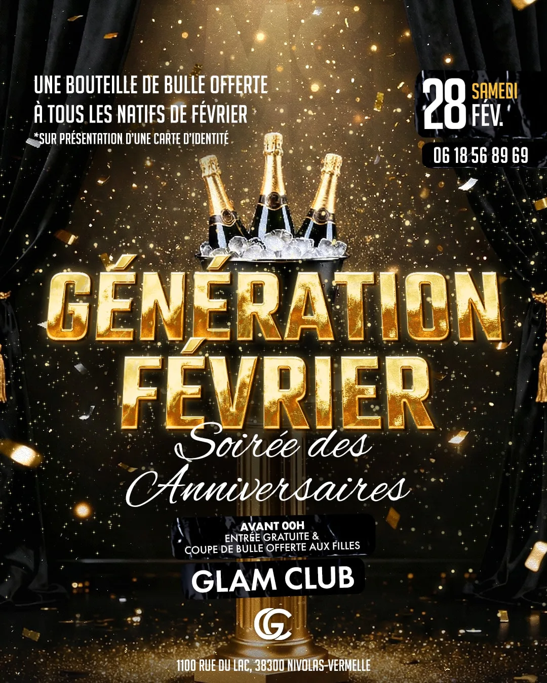 Affiche de la soirée Génération Février