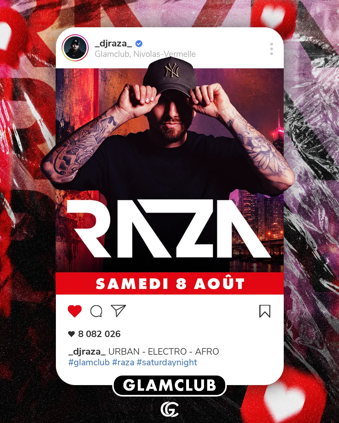 Affiche de la soirée RAZA ✊