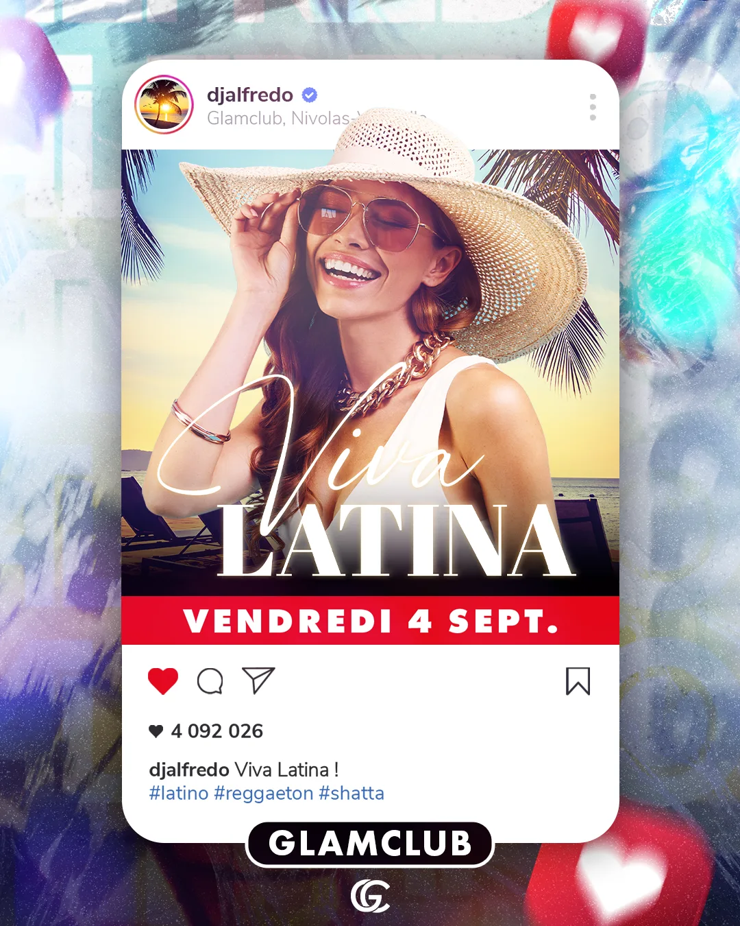 Affiche de la soirée VIVA LATINA 💃