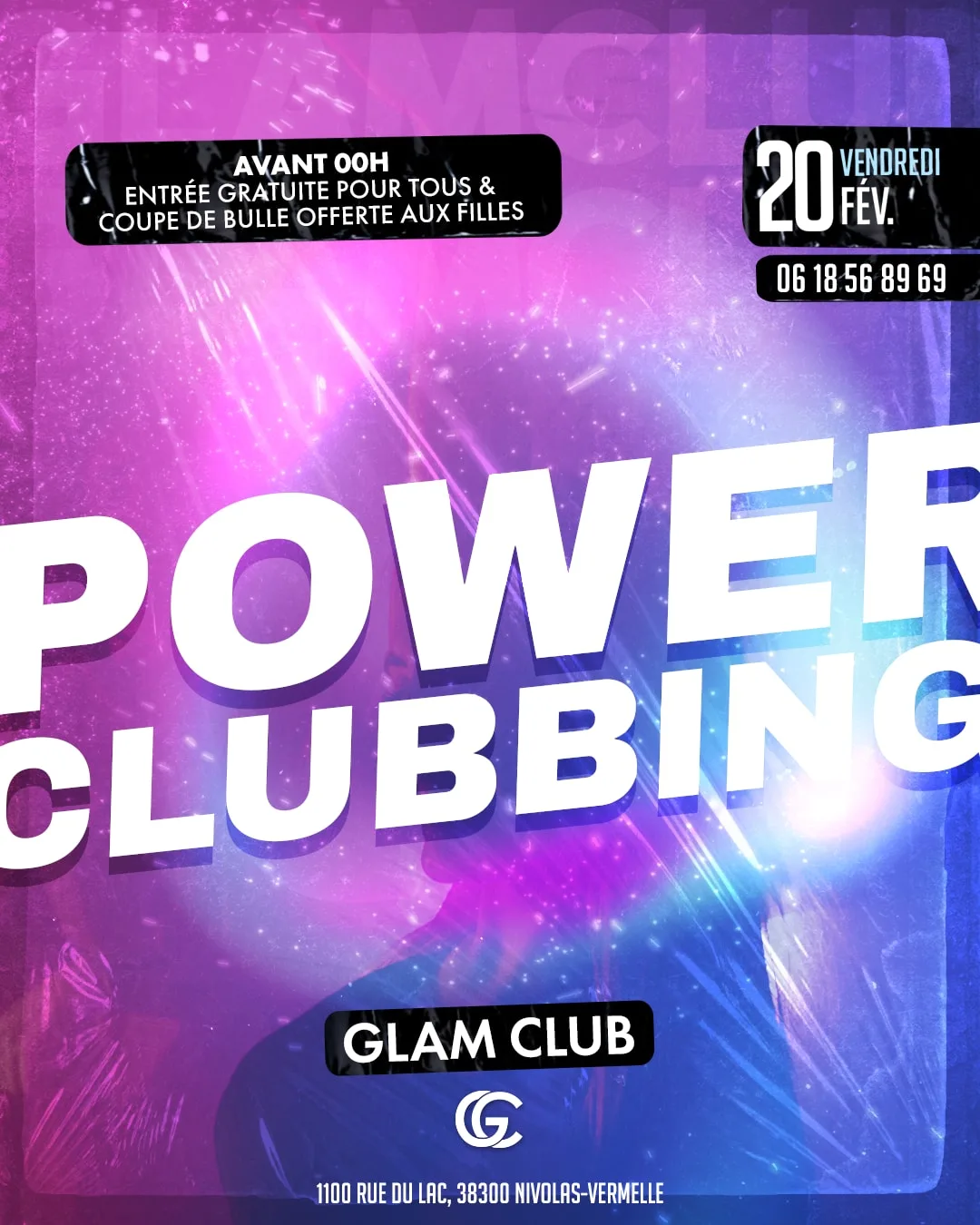 Affiche de la soirée Power Clubbing