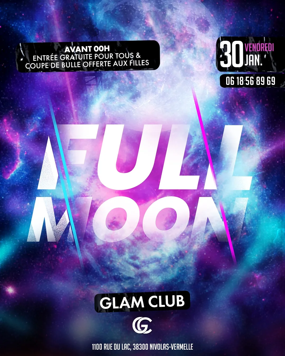 Affiche de la soirée Full Moon
