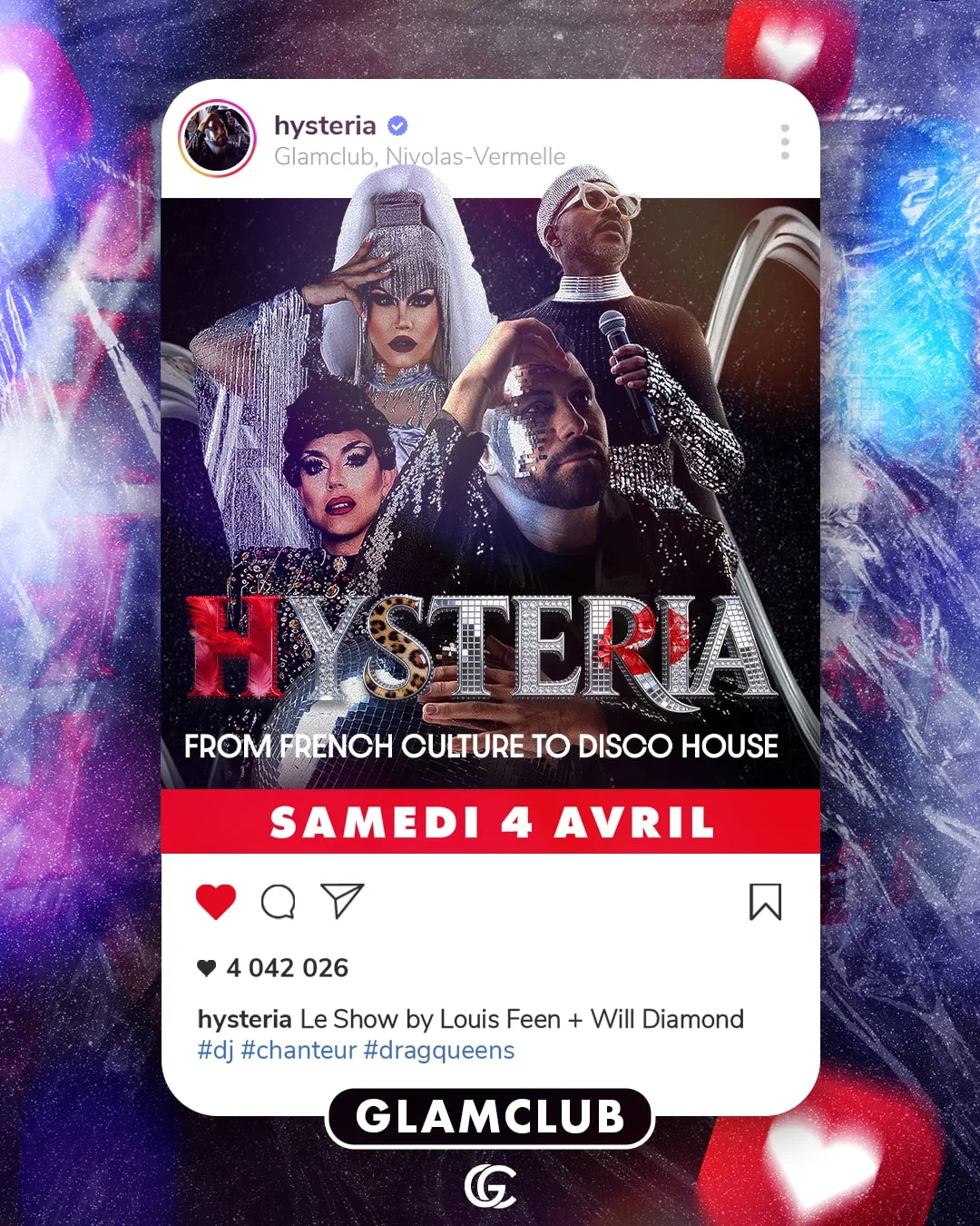 Affiche de la soirée Hysteria