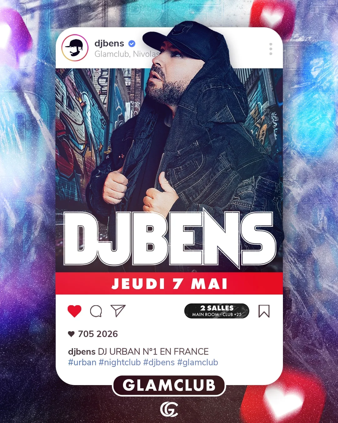 Affiche de la soirée DJ Bens