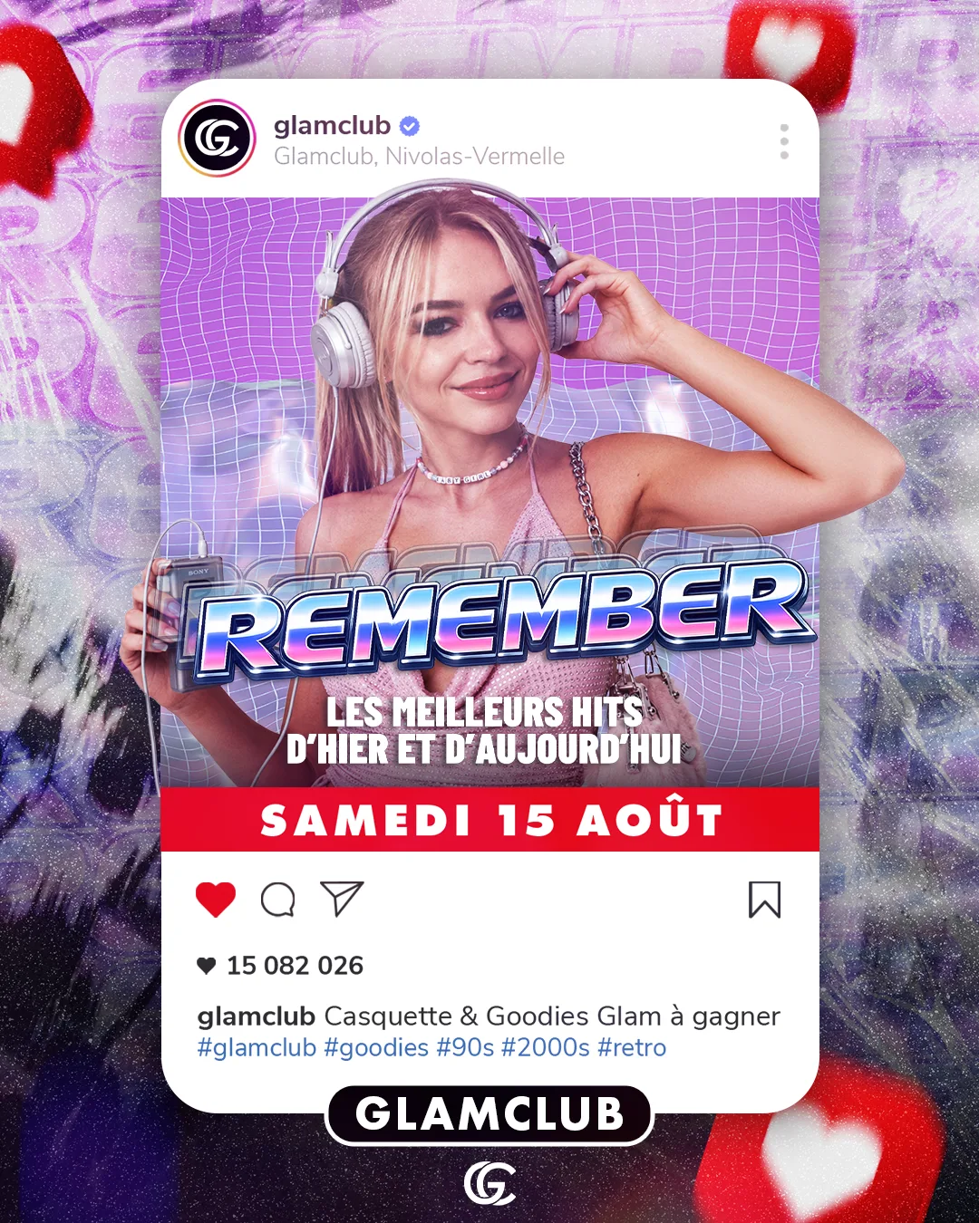 Affiche de la soirée REMEMBER 📼