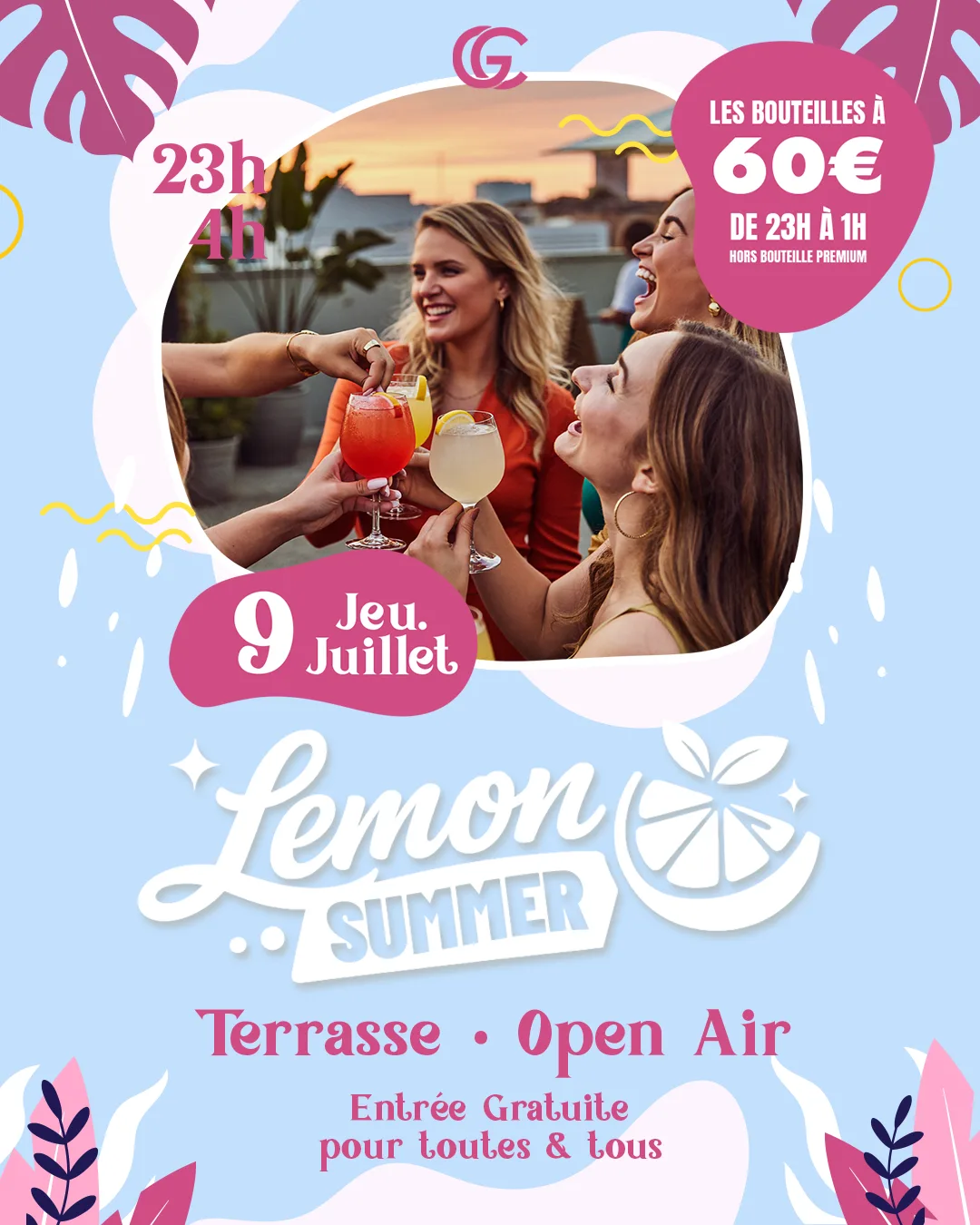 Affiche de la soirée 𝗟𝗘𝗠𝗢𝗡 𝗣𝗔𝗥𝗧𝗬 🍋