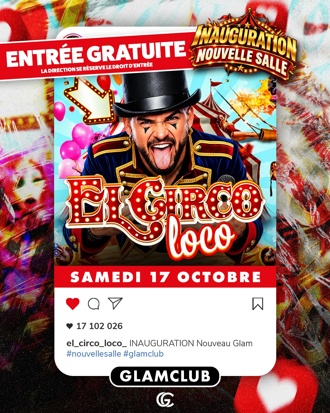 Affiche de la soirée EL CIRCO LOCO 🎪