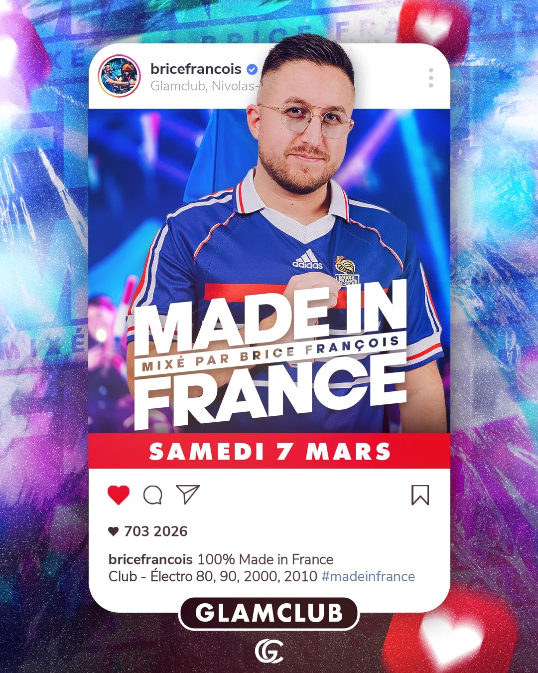 Affiche de la soirée Made in France
