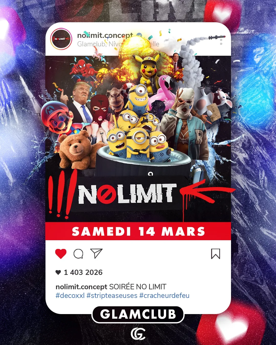 Affiche de la soirée No Limit