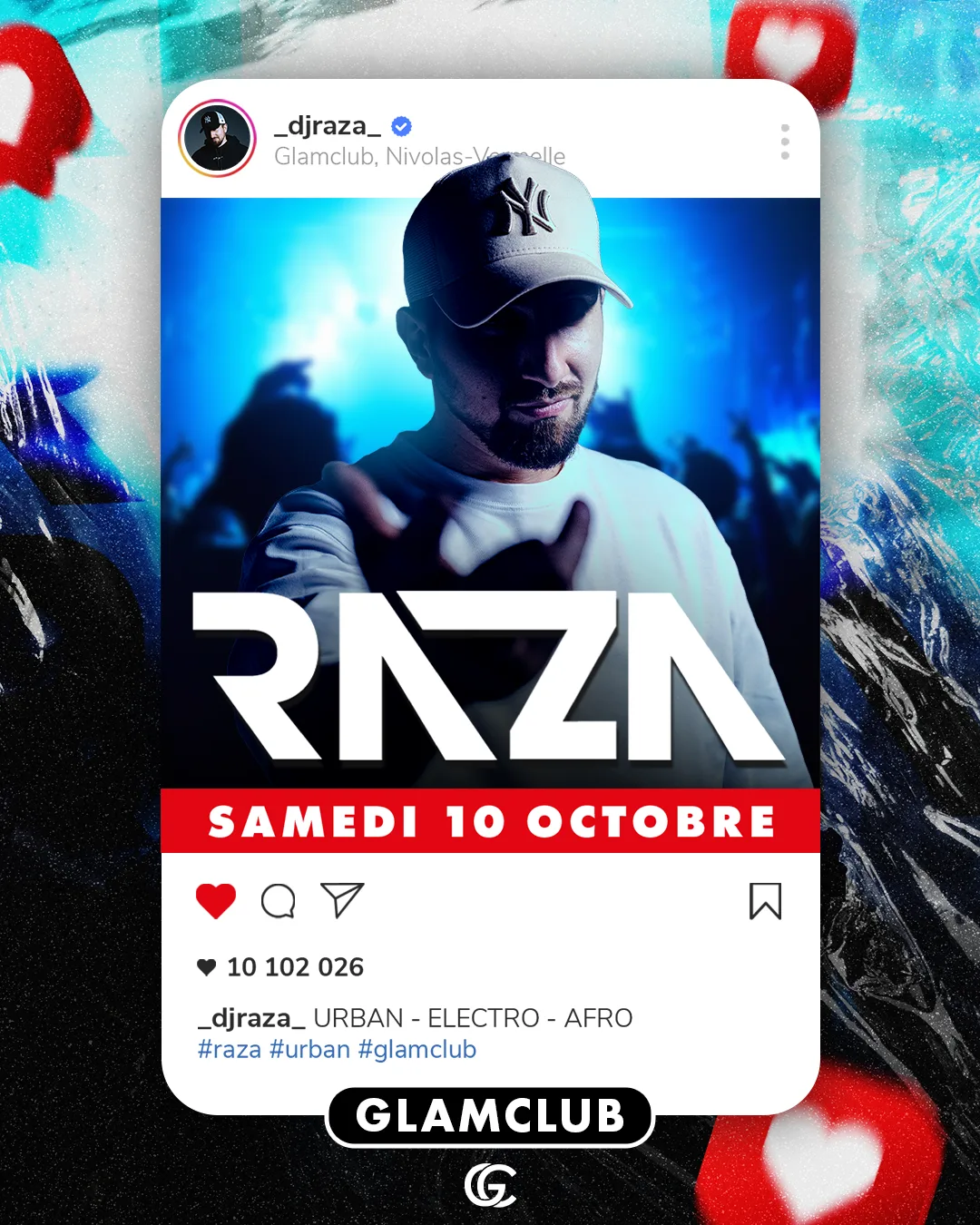 Affiche de la soirée RAZA 🎤