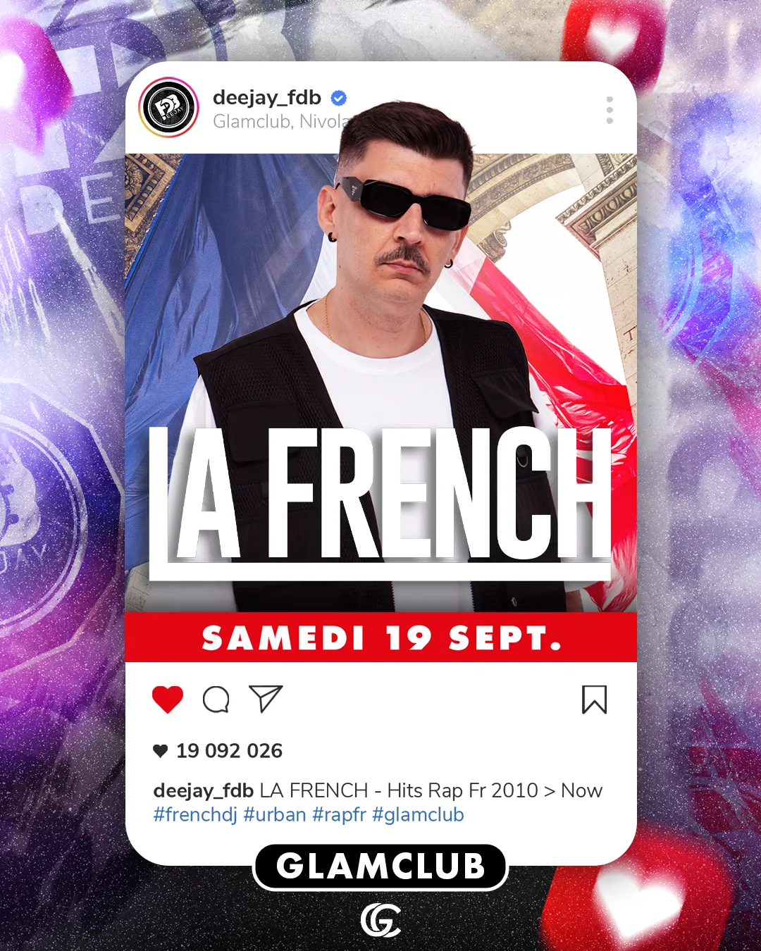 Affiche de la soirée LA FRENCH 🇫🇷