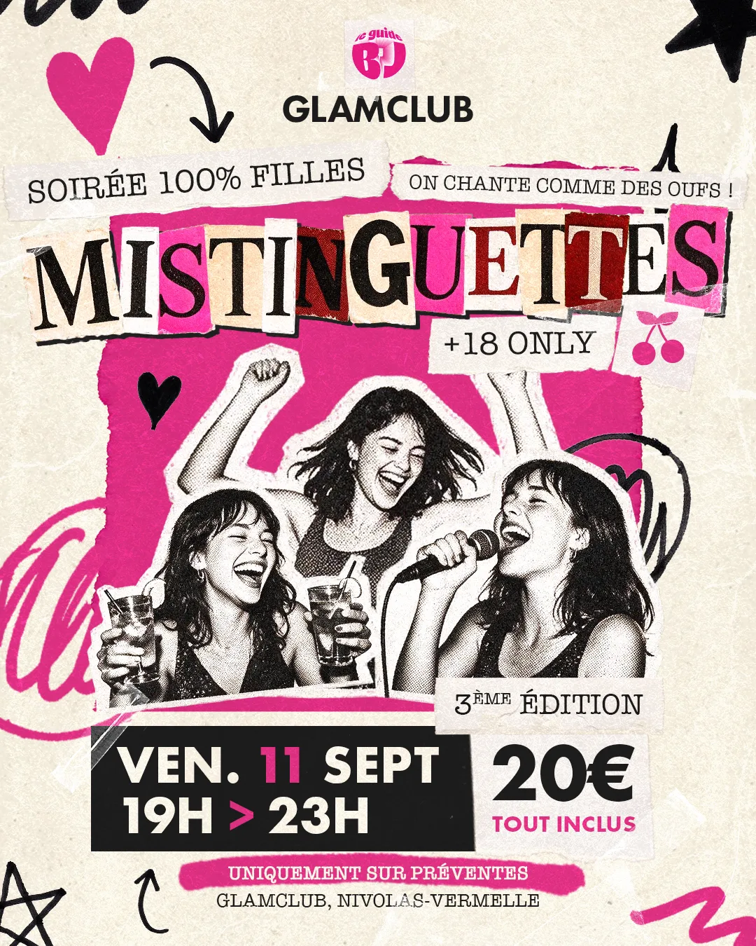 Affiche de la soirée MISTINGUETTES 🍒