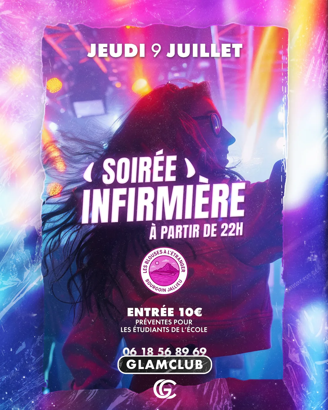 Affiche de la soirée SOIRÉE INFIRMIÈRE 👩‍⚕️