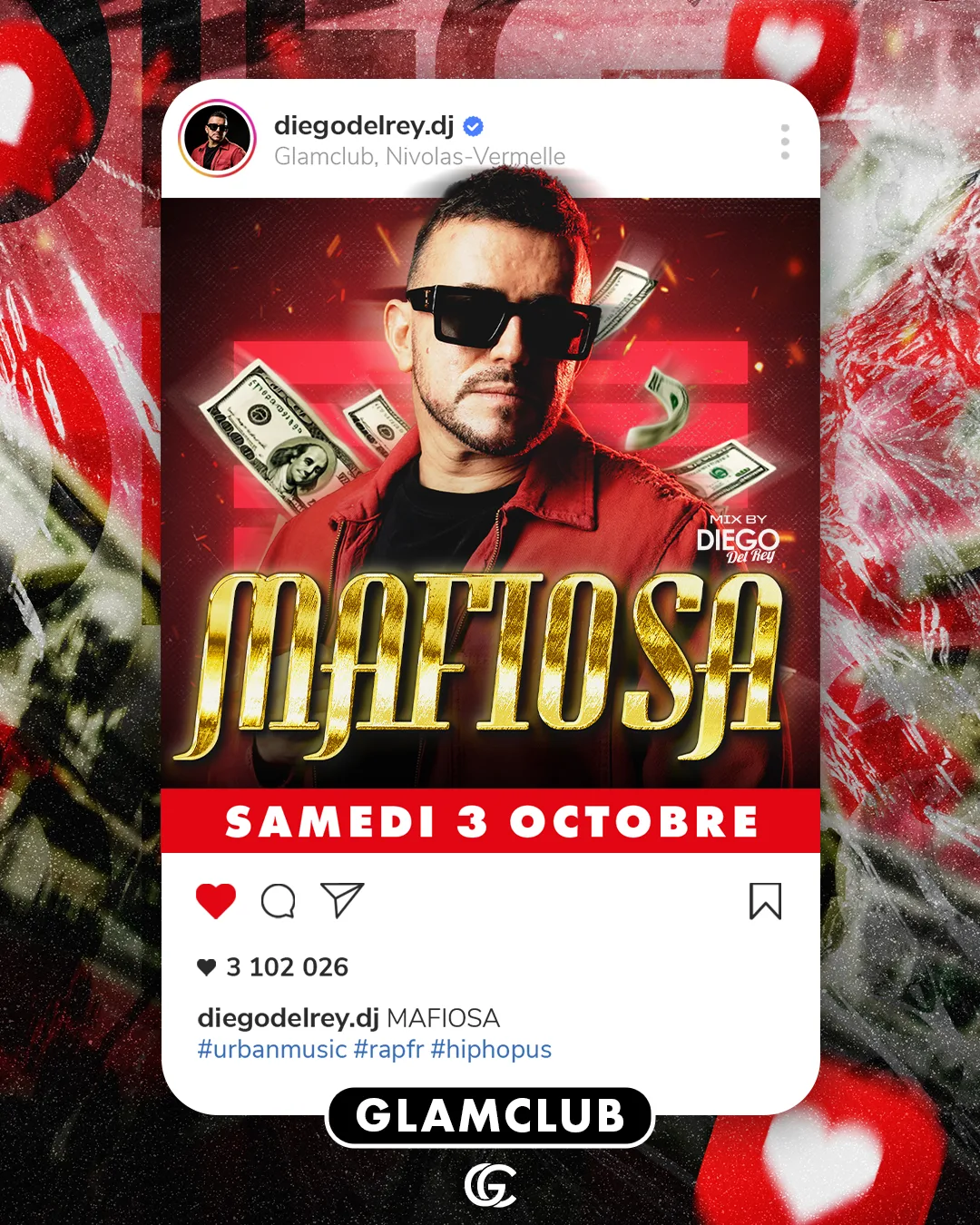 Affiche de la soirée MAFIOSA - DIEGO DEL REY 💸
