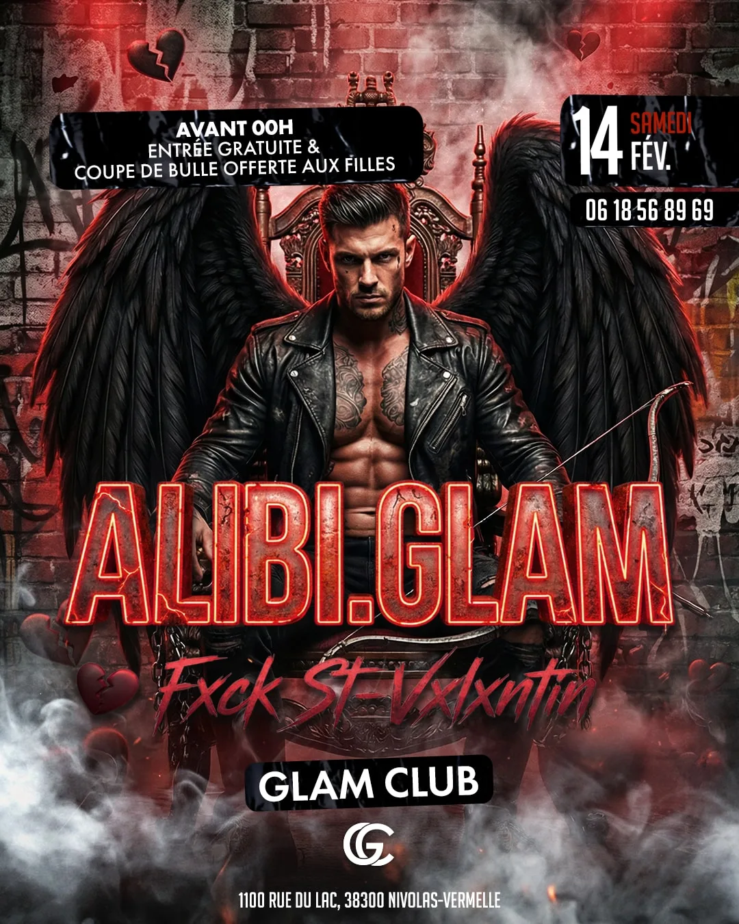 Affiche de la soirée Alibi.Glam