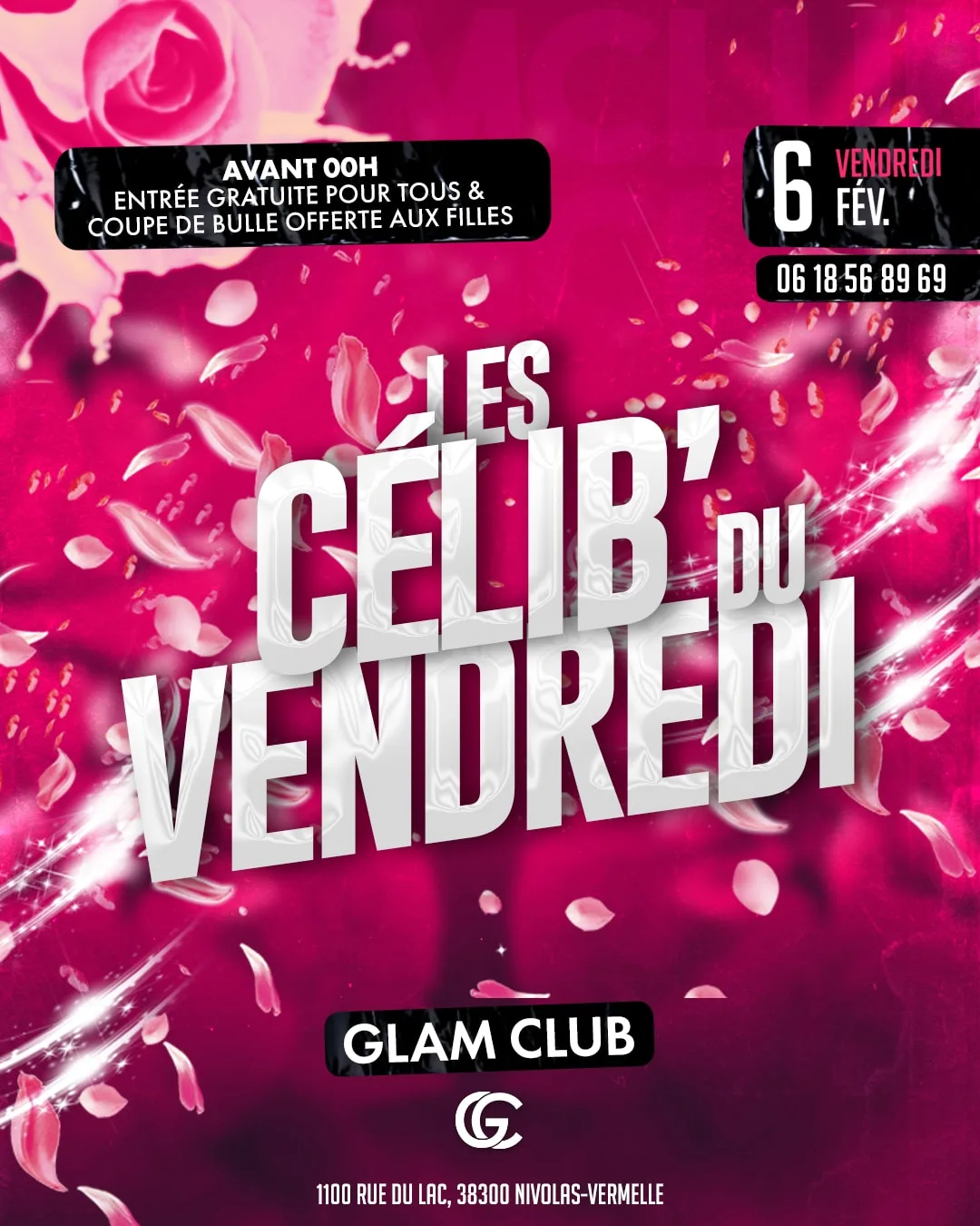 Affiche de la soirée Les Célib' du Vendredi